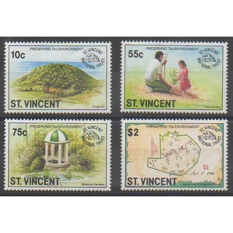 Saint Vincent - 1992 - Nb 1414/1417 - Environment