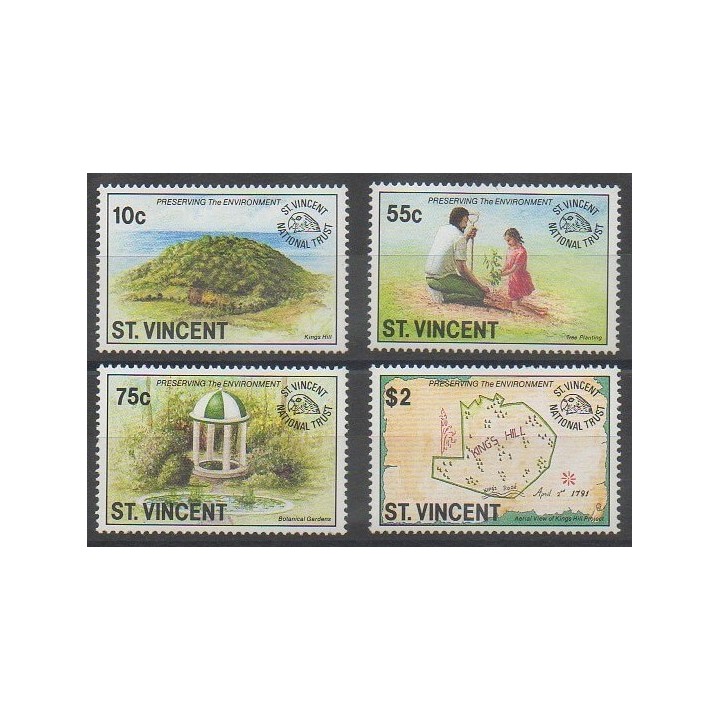 Acheter cette série de timbres de Saint-Vincent de l'année 1992 (No 1414/1417).