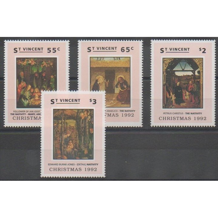 Acheter cette série de timbres de Saint-Vincent de l'année 1992 (No 1578/1581).