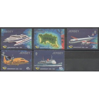 Acheter cette série de timbres de l'île de Jersey de l'année 1994 (No 663/667).