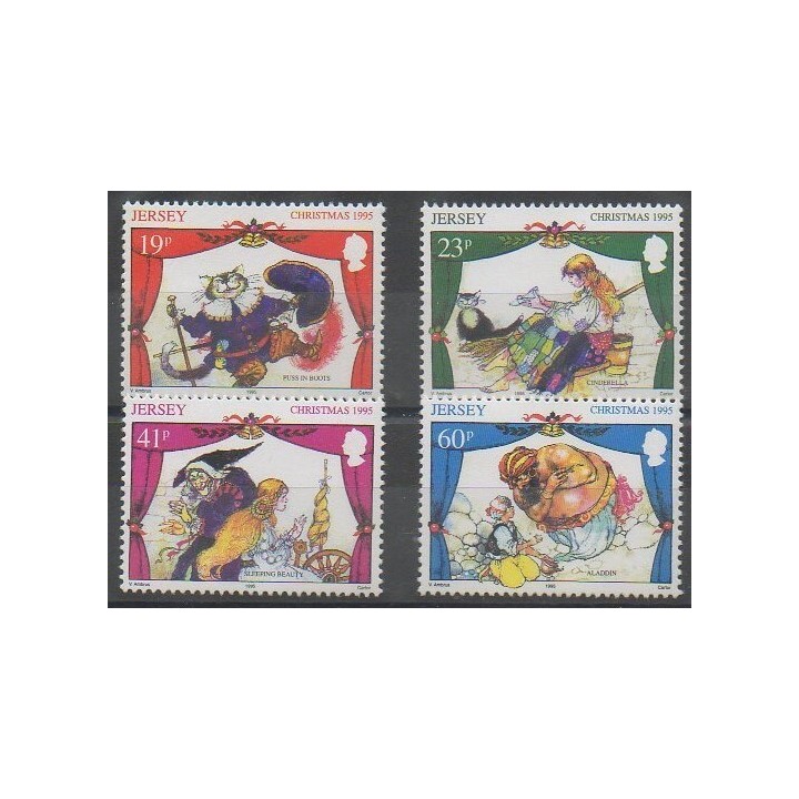 Acheter cette série de timbres de l'île de Jersey de l'année 1995 (No 713/716).