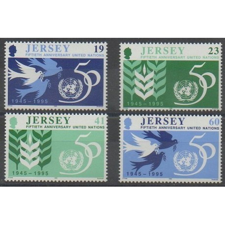 Jersey - 1995 - Nb 717/720 - United Nations