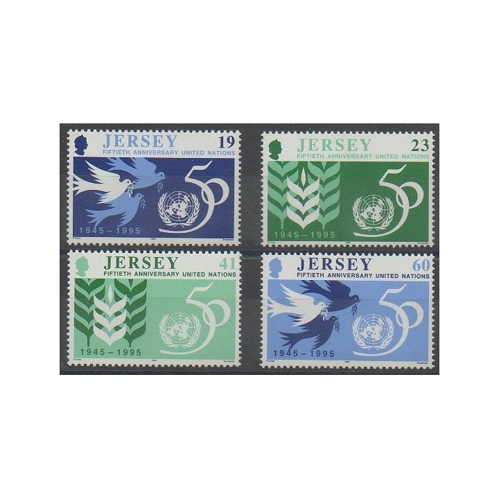 Buy this set of stamps of Jersey of the year 1995 (Nb 717/720).