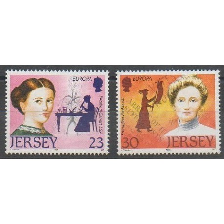 Jersey - 1996 - Nb 733/734 - Celebrities - Europa