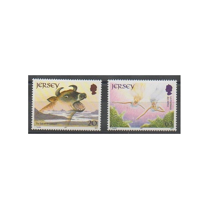 Acheter cette série de timbres de l'île de Jersey de l'année 1997 (No 779/780).