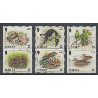 Buy this set of stamps of Jersey of the year 1997 (Nb 787/792).
