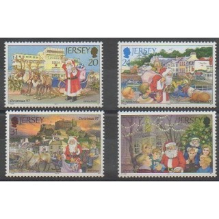 Acheter cette série de timbres de l'île de Jersey de l'année 1997 (No 799/802).