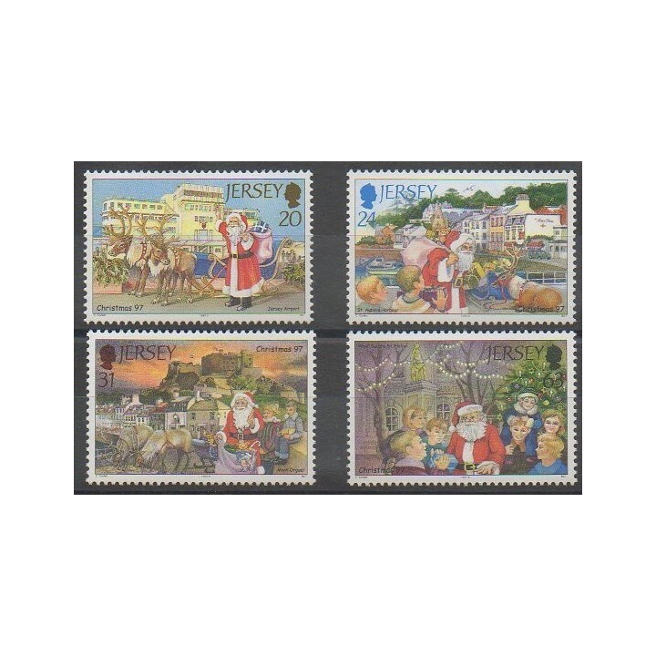 Acheter cette série de timbres de l'île de Jersey de l'année 1997 (No 799/802).