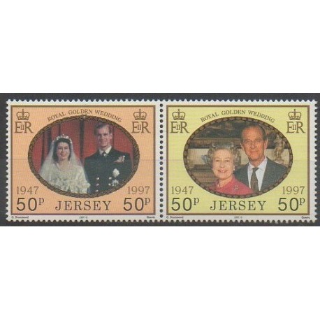 Jersey - 1997 - No 803/804 - Royauté - Principauté