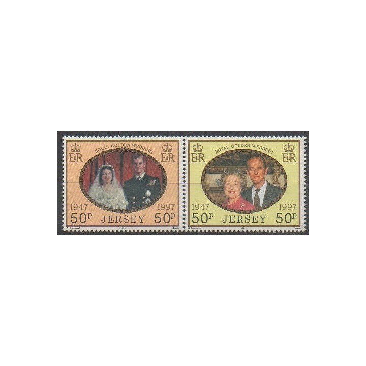 Buy this set of stamps of Jersey of the year 1997 (Nb 803/804).