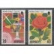Jersey - 1998 - No 814/815 - Fleurs - Art