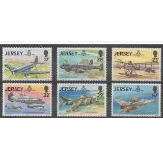 Acheter cette série de timbres de l'île de Jersey de l'année 1993 (No 609/614).