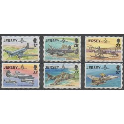 Jersey - 1993 - Nb 609/614 - Planes - Military history