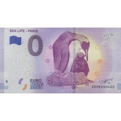 Euro banknote memory - 77 - Sea Life - Paris - 2019-1 - Nb 400