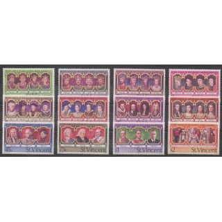 Acheter cette série de timbres de Saint-Vincent de l'année 1977 (No 458/469).