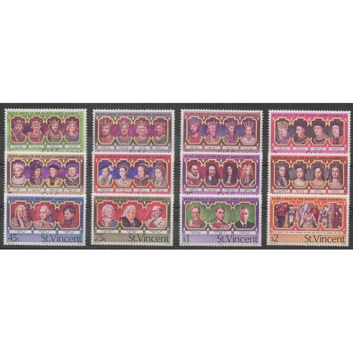 Acheter cette série de timbres de Saint-Vincent de l'année 1977 (No 458/469).