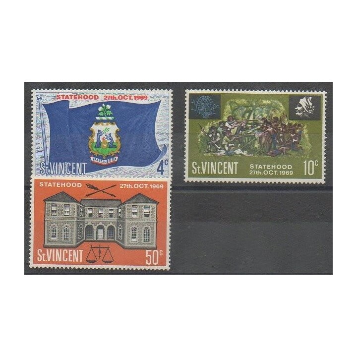 Buy this set of stamps of Saint Vincent of the year 1969 (Nb 258/260).
