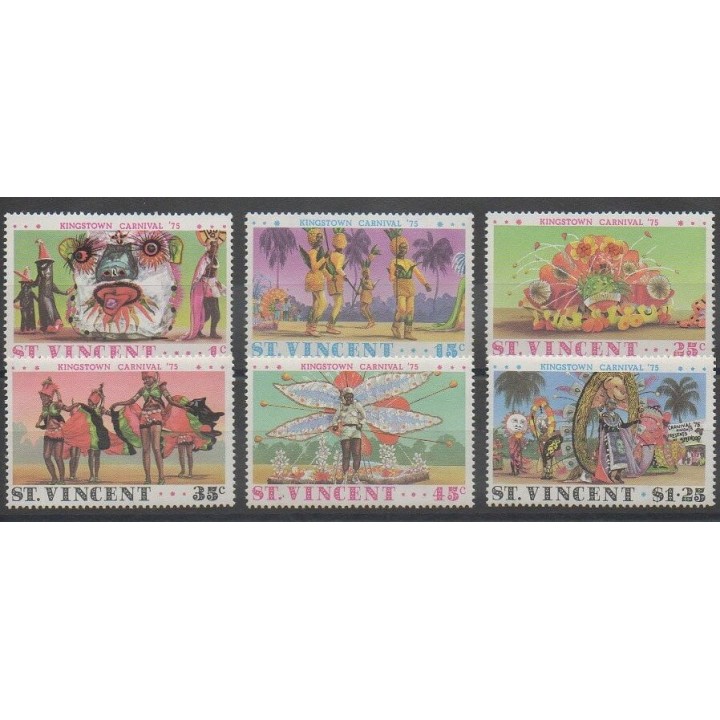 Acheter cette série de timbres de Saint-Vincent de l'année 1975 (No 380/385).