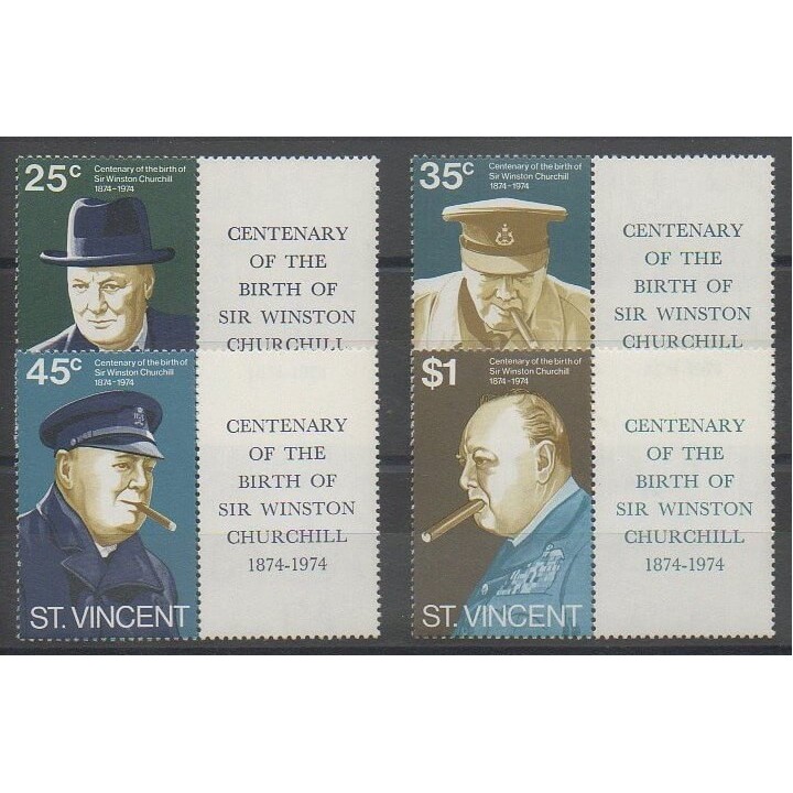 Acheter cette série de timbres de Saint-Vincent de l'année 1974 (No 368/371).