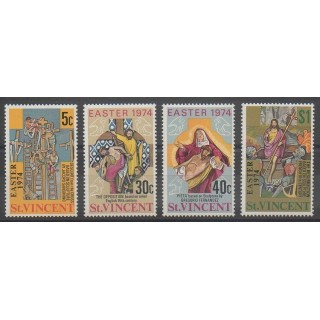Acheter cette série de timbres de Saint-Vincent de l'année 1974 (No 349/352).