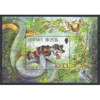 Timbres - Thème horoscope - Jersey - 2001- No BF 34