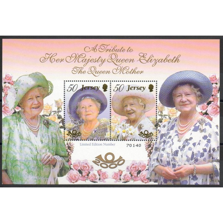 Timbres - Thème royauté - Jersey - 2000- No BF 32
