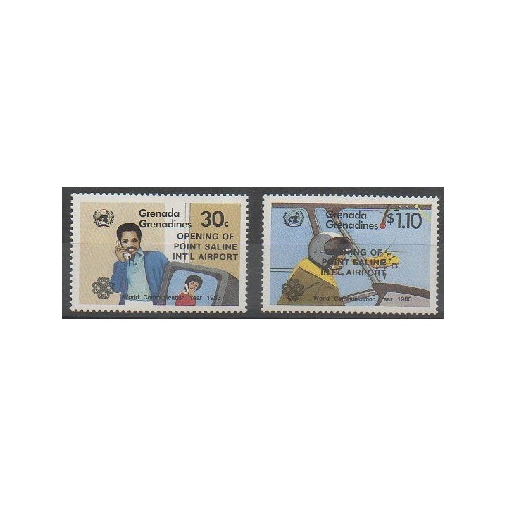Acheter cette série de timbres de Grenadines de l'année 1984 (No 555/556).