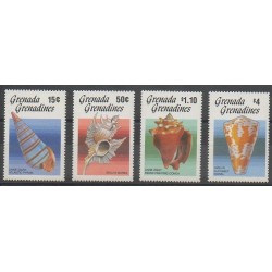 Grenadines - 1986 - No 670/673 - Vie marine
