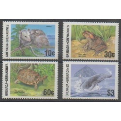 Grenadines - 1986 - No 678/681 - Animaux