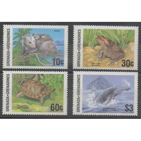 Grenadines - 1986 - No 678/681 - Animaux