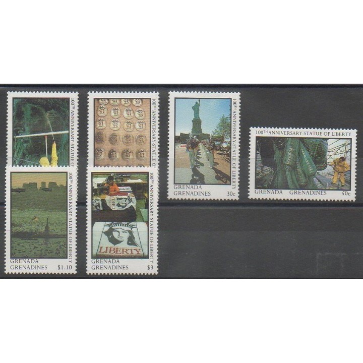 Acheter cette série de timbres de Grenadines de l'année 1987 (No 791/796).