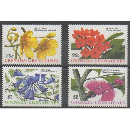 Grenadines - 1988 - Nb 942/945 - Flowers
