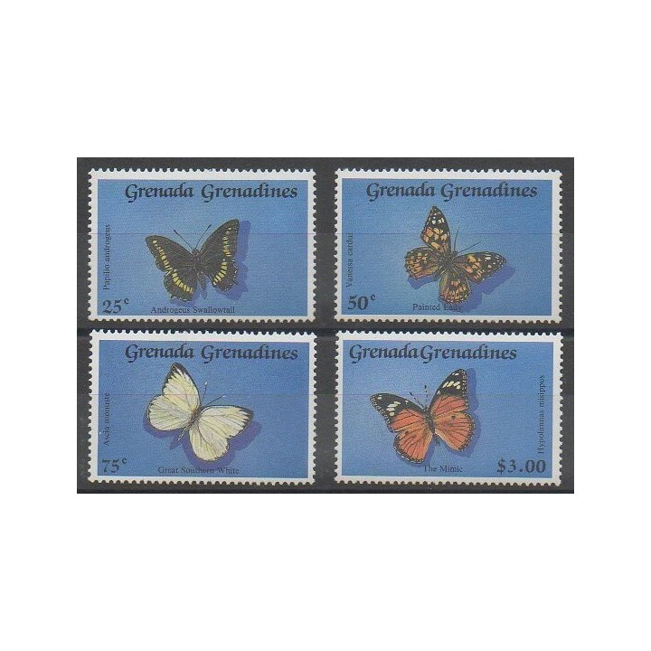 Acheter cette série de timbres de Grenadines de l'année 1989 (No 1038/1041).