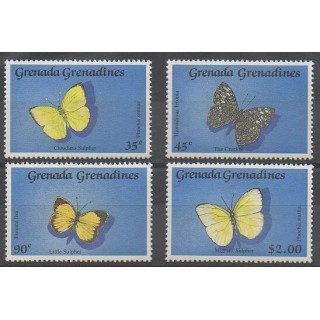 Acheter cette série de timbres de Grenadines de l'année 1989 (No 1050/1053).