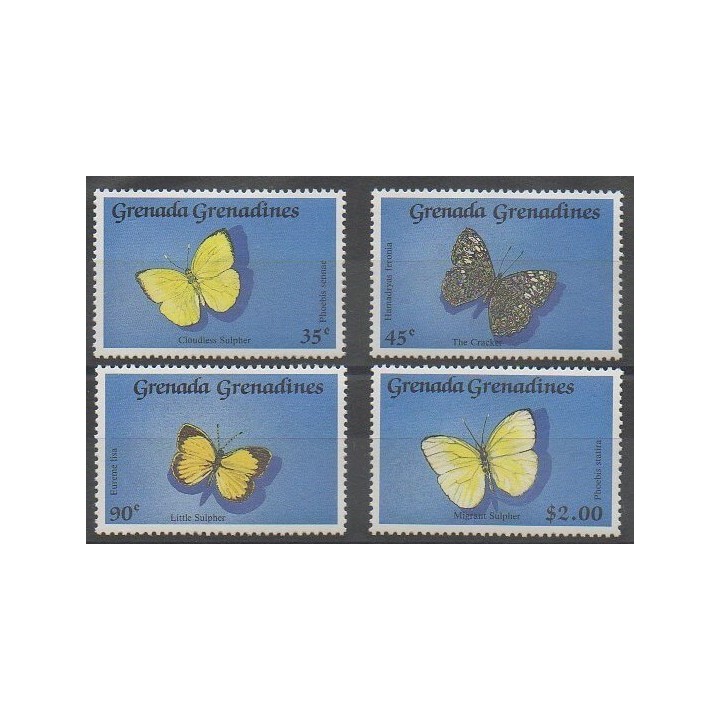 Acheter cette série de timbres de Grenadines de l'année 1989 (No 1050/1053).