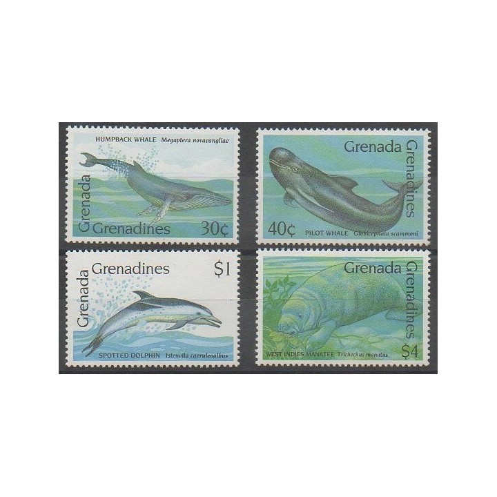 Acheter cette série de timbres de Grenadines de l'année 1990 (No 1087/1090).