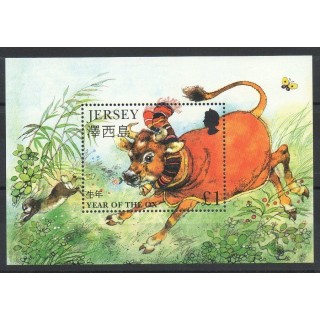 Timbres - Thème horoscope - Jersey - 1997- No BF 15