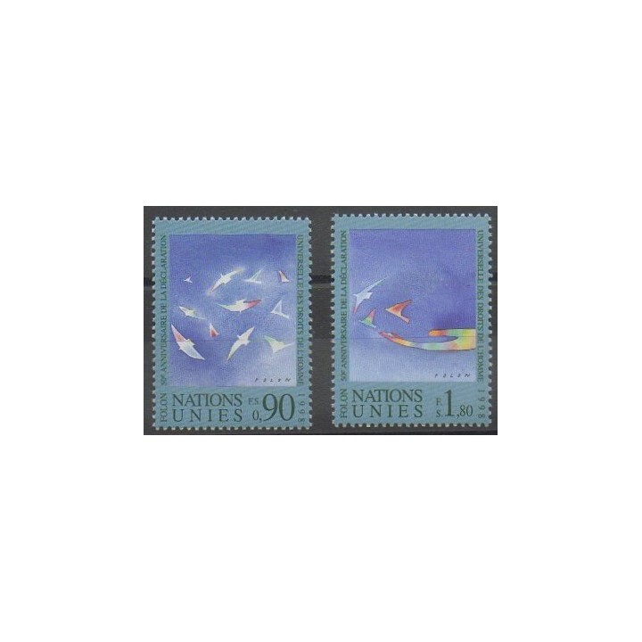 Acheter cette série de timbres des Nations Unies (ONU - Genève)  de l'année 1998 (No 368/369).