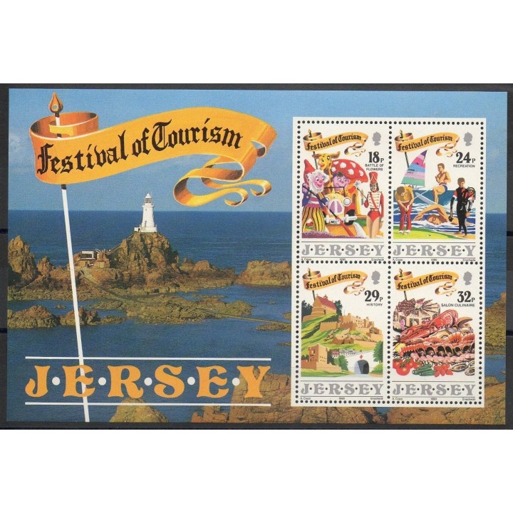 Timbres - Thème phares - Jersey - 1990- No BF 5