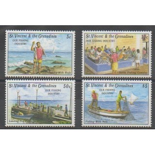 Acheter cette série de timbres de Saint-Vincent de l'année 1992 (No 1605/1608).