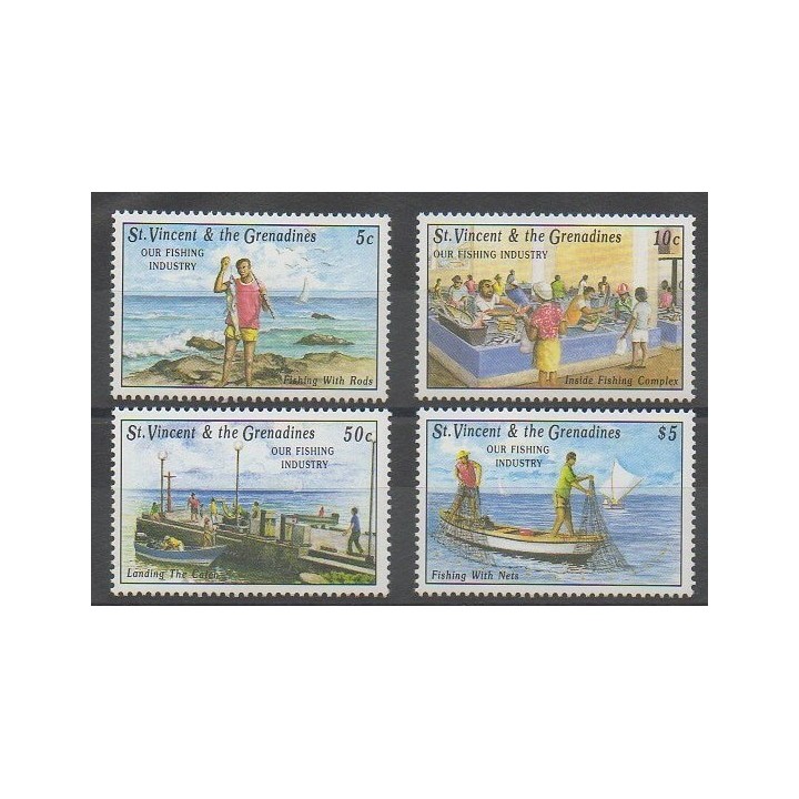 Buy this set of stamps of Saint Vincent of the year 1992 (Nb 1605/1608).