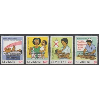 Acheter cette série de timbres de Saint-Vincent de l'année 1987 (No 1007/1010).