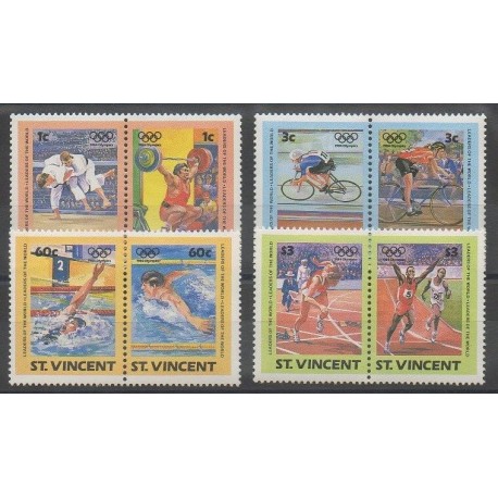 Saint-Vincent - 1984 - No 766/773 - Jeux Olympiques d'été