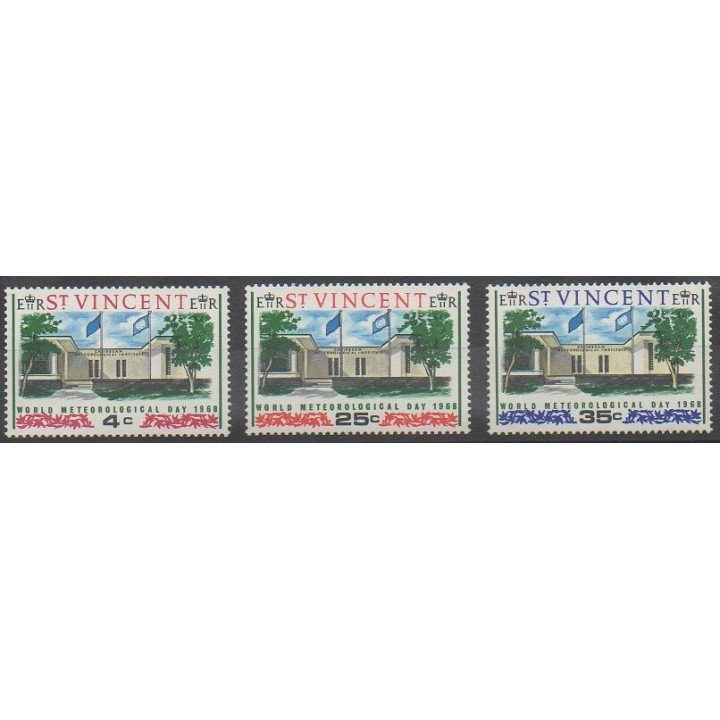 Acheter cette série de timbres de Saint-Vincent de l'année 1968 (No 238/240).