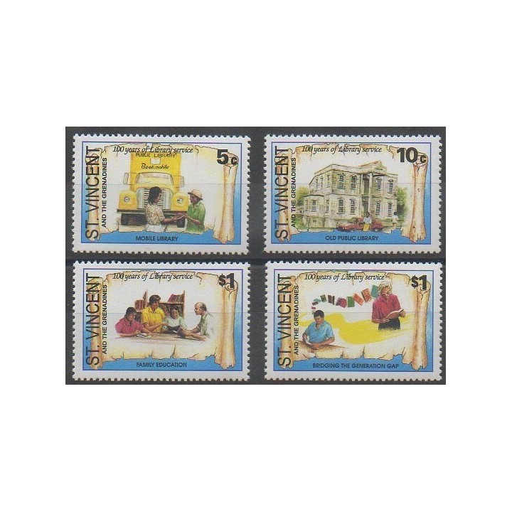 Acheter cette série de timbres de Saint-Vincent de l'année 1993 (No 1996/1999).