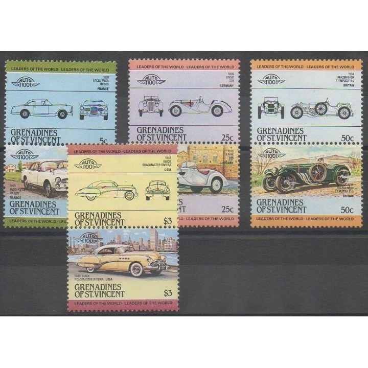 Acheter cette série de timbres de Saint-Vincent (Iles Grenadines) de l'année 1984 (No 355/362).
