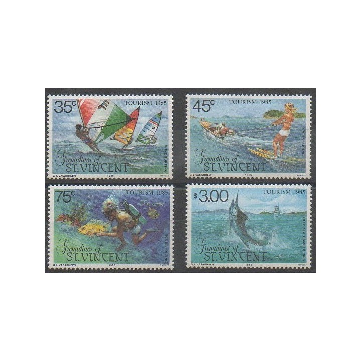 Buy this set of stamps of Saint Vincent (Grenadines) of the year 1985 (Nb 408/411).