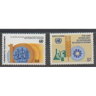 Buy this set of stamps of United Nations (UN - Vienna) of the year 1981 (Nb 21/22).