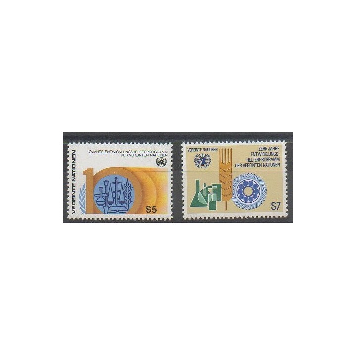 Buy this set of stamps of United Nations (UN - Vienna) of the year 1981 (Nb 21/22).