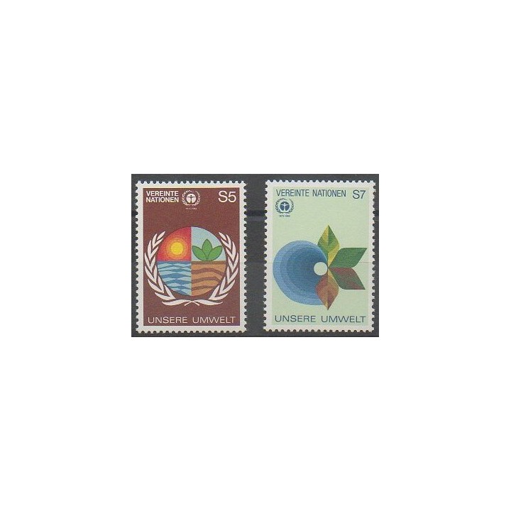 Buy this set of stamps of United Nations (UN - Vienna) of the year 1982 (Nb 24/25).